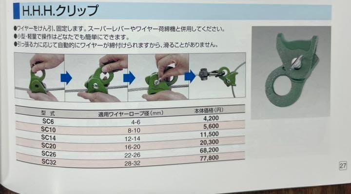 未使用　HHHクリップSC20 HHHクリップSC20 未使用 HHHクリップSC20 未使用 HHHクリップSC20
